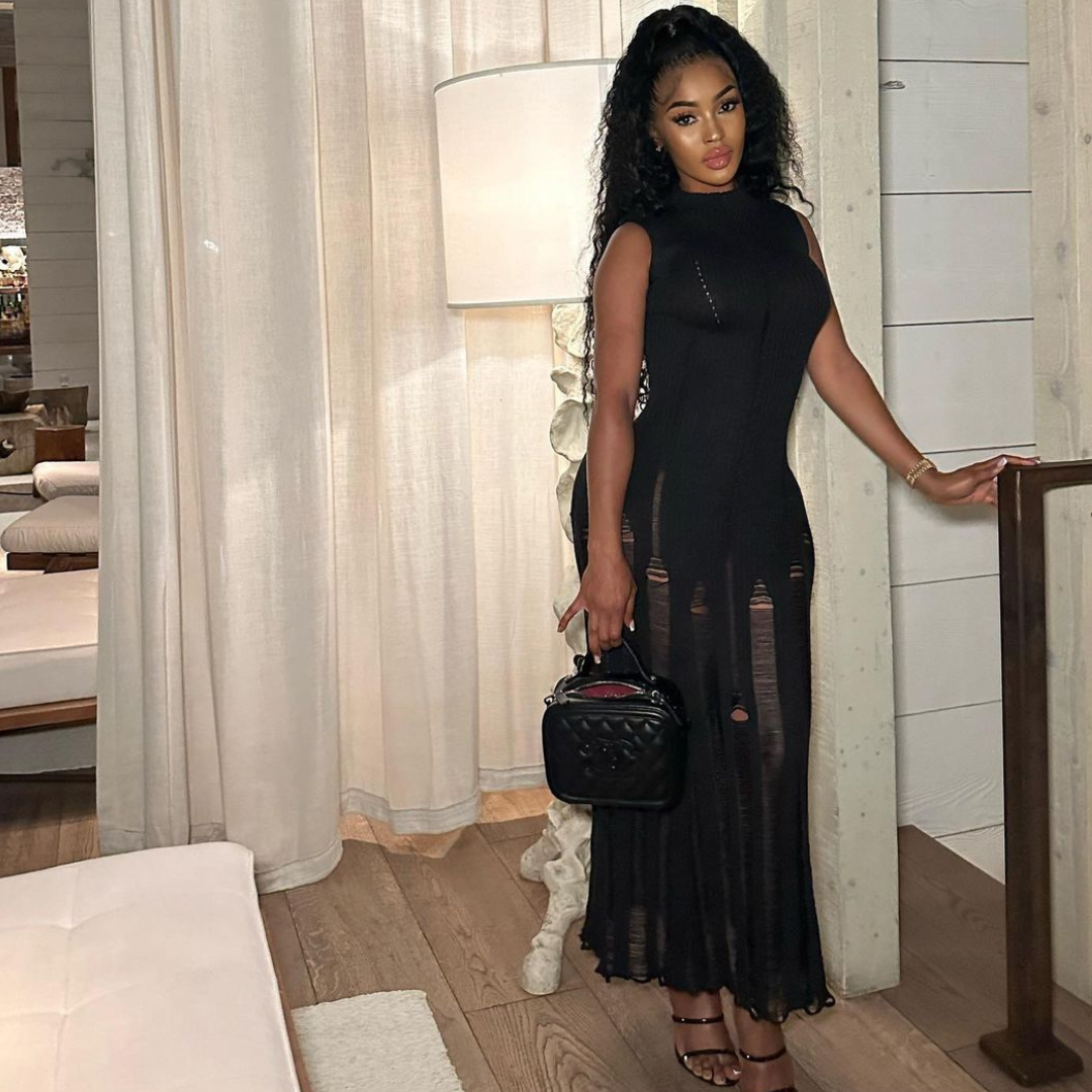 Black Crochet Dress