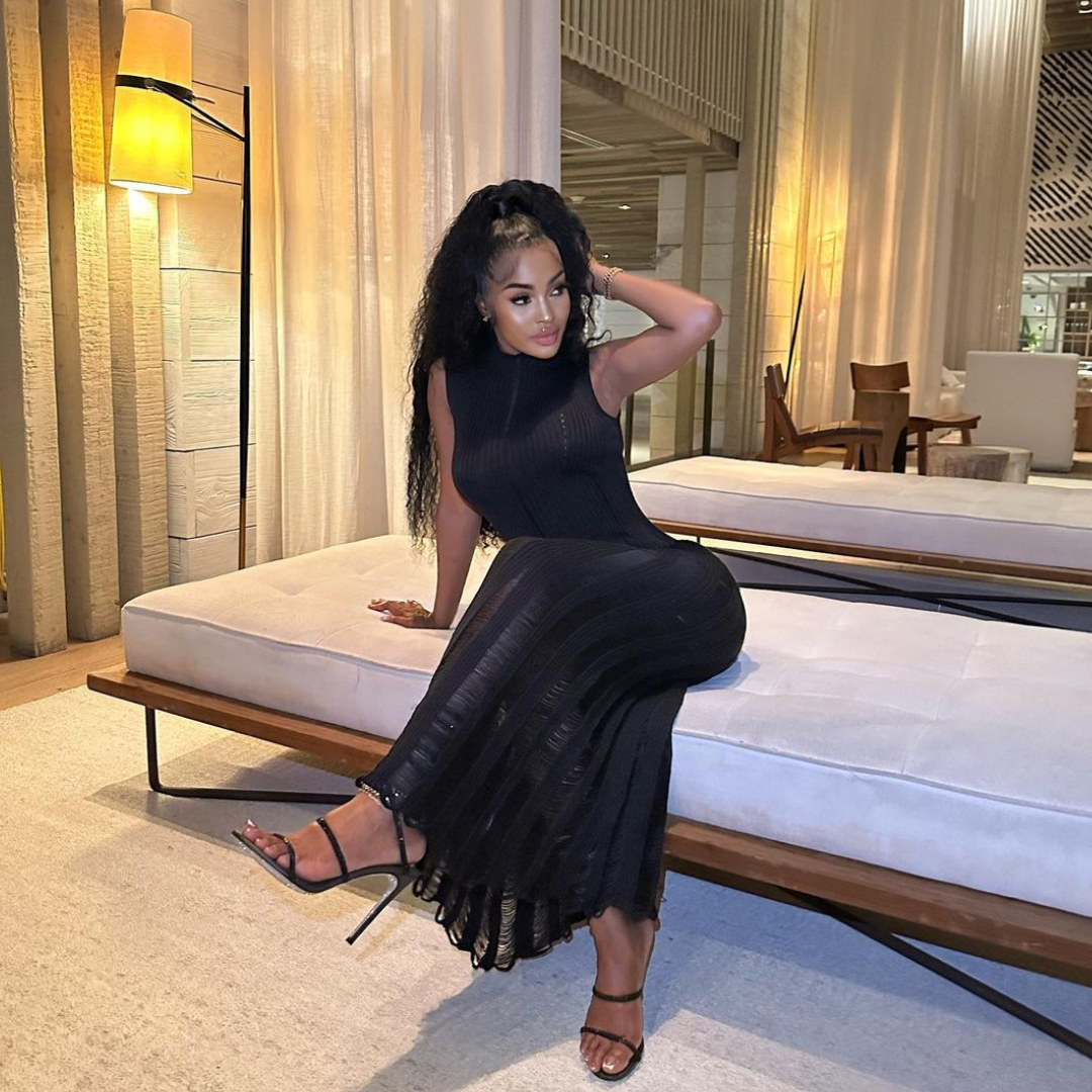 Black Crochet Dress