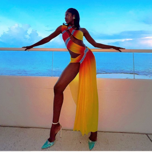 Yellow Goddess Dress