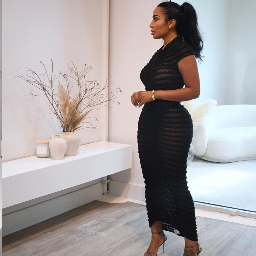 Black Spinal Dress