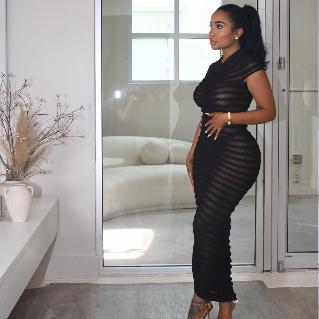 Black Spinal Dress
