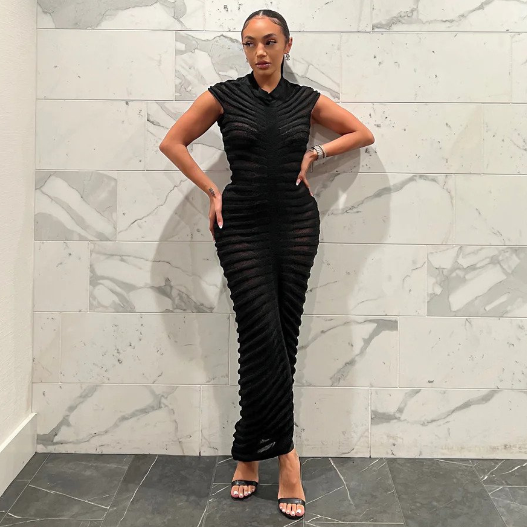 Black Spinal Dress