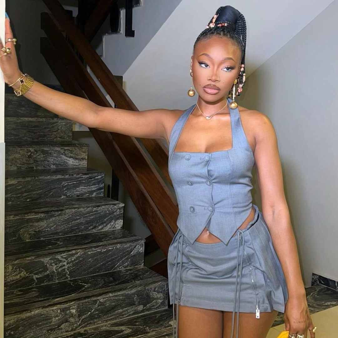 Grey Mini Skirt