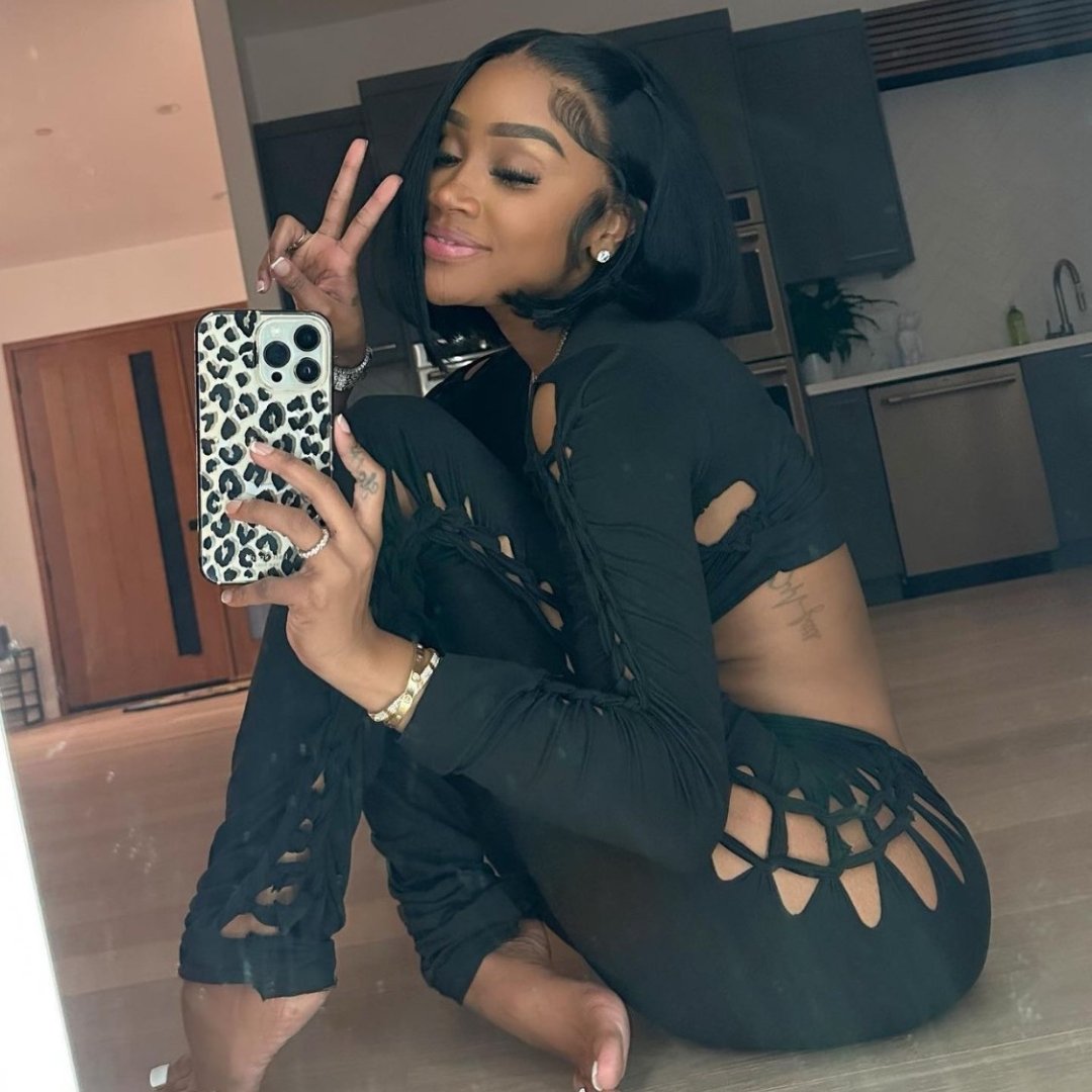 Black Knotted Trousers Set