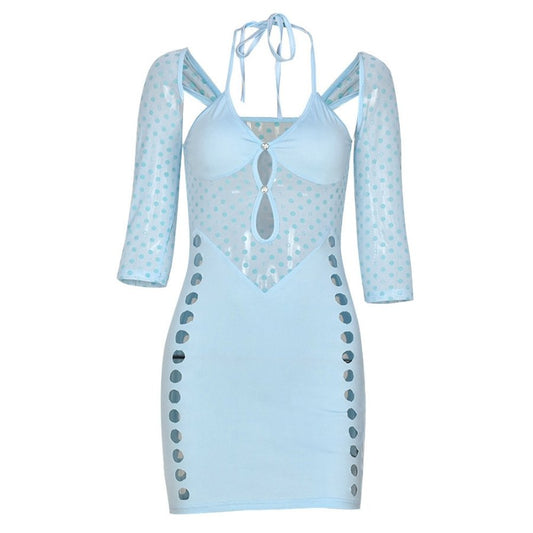 Mesh Sleeve Dress